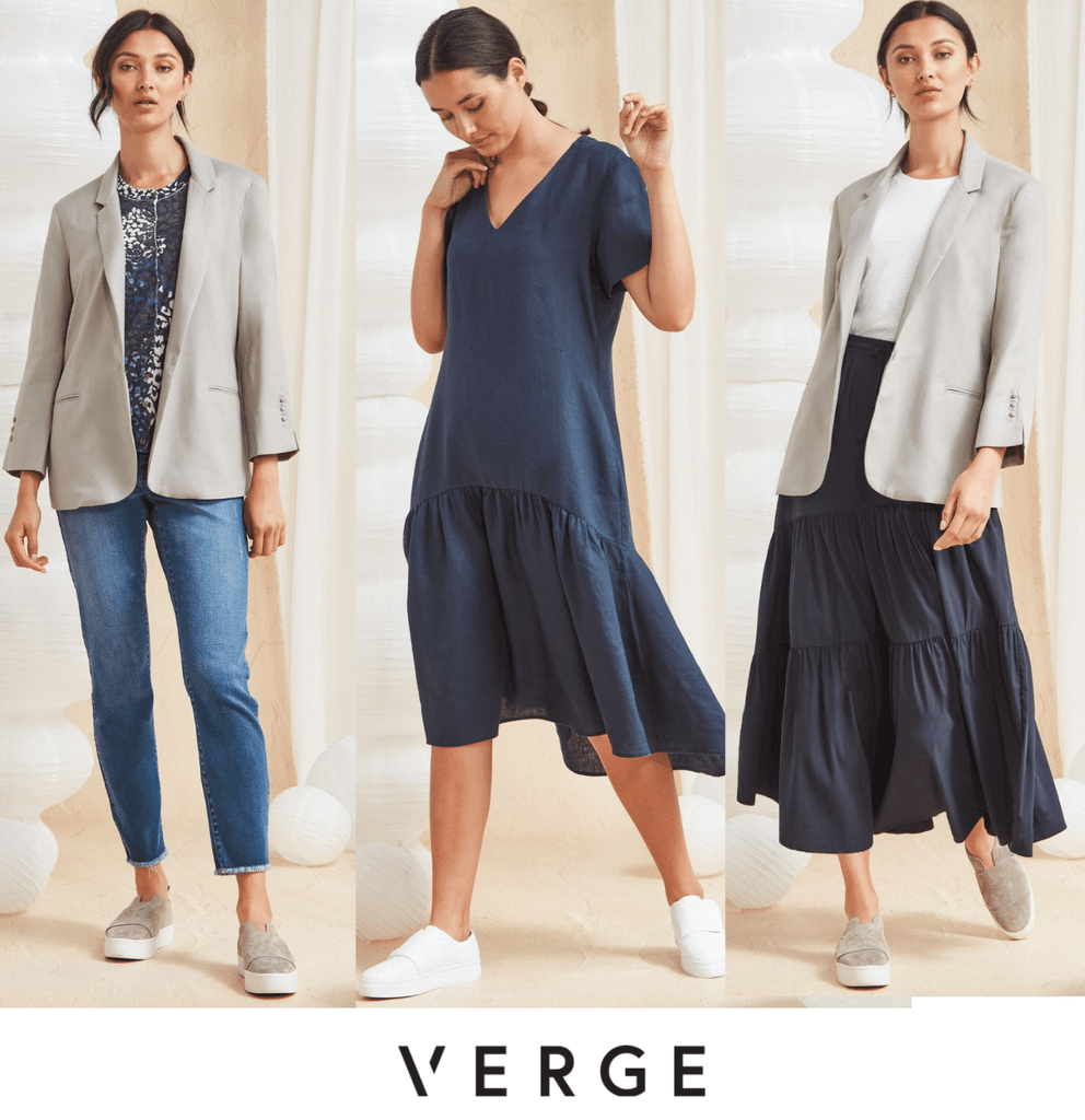 Shop Verge Online Fashion Spring Essentials - linen dresses, Blazers new denim and more at Signature of Double Bay Fashion online
