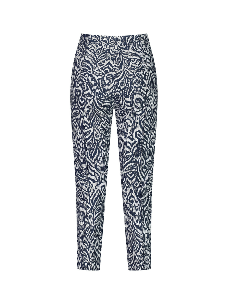 VERGE Acrobat 7/8 Pant French Ink and White Valley Print 8772 Verge Stockist Online Australia Signature of Double Bay Mature Fashion Acrobat Flattering