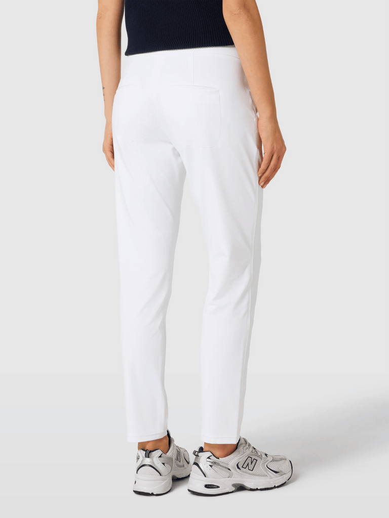 Raffaello Rossi Cynthia Pull On Pant in White Raffaello Rossi european pant Candy Jersey Jogger Pant comfortable flattering pull on pant signature of double bay official stockist online in store sydney australia