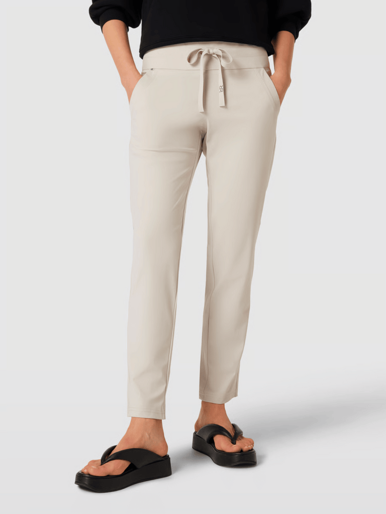 Raffaello Rossi Cynthia Pull On Pant in Chalk Beige Raffaello Rossi european pant Candy Jersey Jogger Pant comfortable flattering pull on pant signature of double bay official stockist online in store sydney australia
