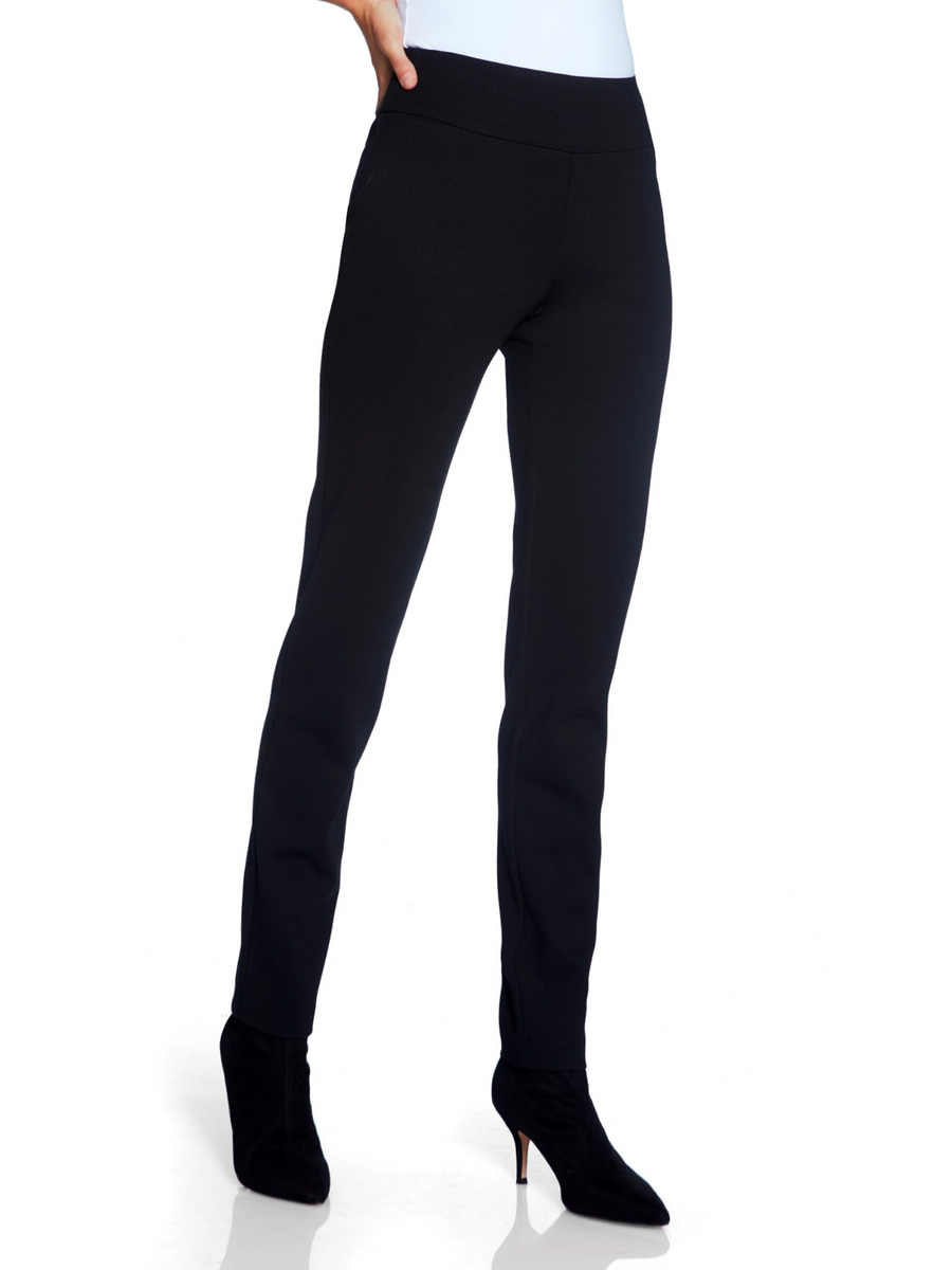 Up! Pants 31” Ponte Slim Full Length Pant Black 64746 – Signature of Double  Bay