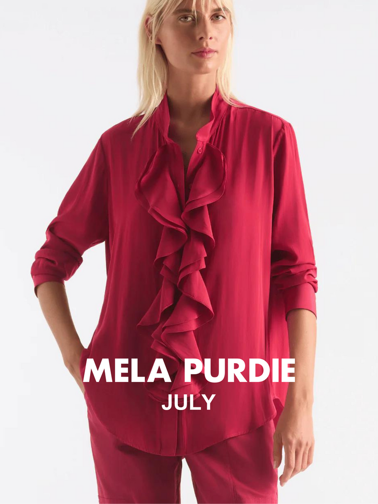 Mela Purdie online Australia Mela Purdie Trellis Shirt in pink Rhubard. Shop online