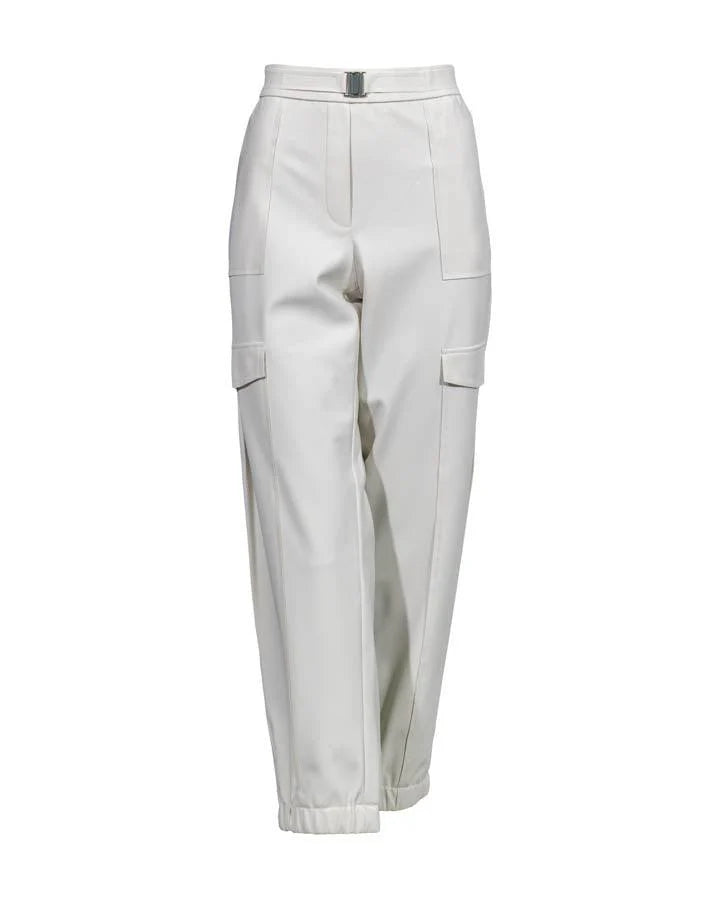 Raffaello Rossi Fiora Mid-Rise 7/8 Length Jogger Pant in seashell chic jogging style pants officewear comfortable and elegant travel pant Raffaello Rossi Candy Pant online stockist Australia relaxed comfortable black drawstring pants online Australia Signature of Double Bay Raffaello Rossi Pants online