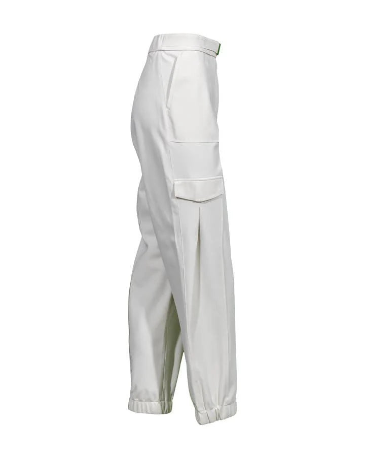 Raffaello Rossi Fiora Mid-Rise 7/8 Length Jogger Pant in seashell chic jogging style pants officewear comfortable and elegant travel pant Raffaello Rossi Candy Pant online stockist Australia relaxed comfortable black drawstring pants online Australia Signature of Double Bay Raffaello Rossi Pants online