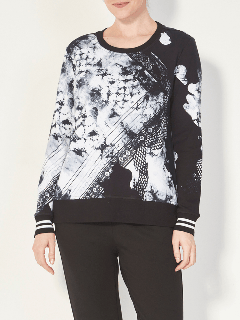 VERGE Outshine Sweatshirt Print Verge Stockist Online Australia Signature of Double Bay Mature Fashion Acrobat Flattering