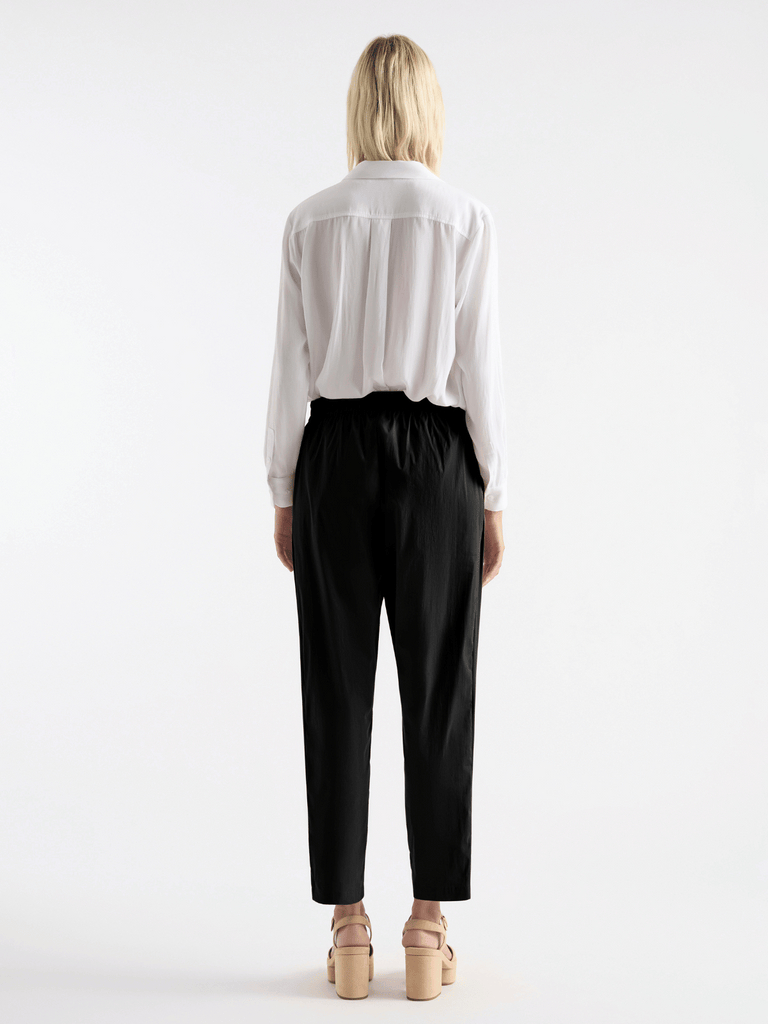 Mela Purdie Full Length Stretch Trouser in Black 1808 - Comfortable and Polished Women’s Trousers with Pockets Mela Purdie Stockist Online Sydney Australia