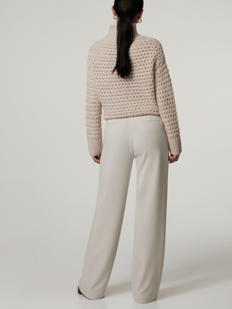 Raffaello Rossi Palina Long Crepe Culottes in Beige chic jogging style pants officewear comfortable and elegant travel pant Raffaello Rossi Candy Pant online stockist Australia relaxed comfortable black drawstring pants online Australia Signature of Double Bay Raffaello Rossi Pants online