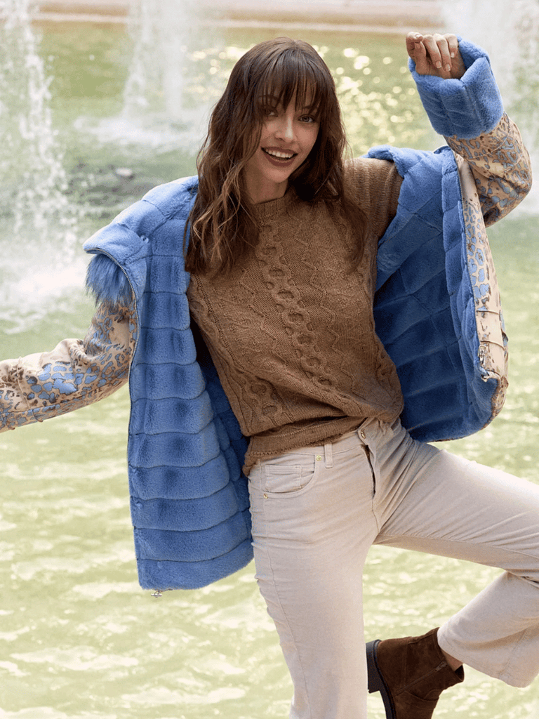 Tinta & Bariloche Fisterra Reversible Jacket Blue Tinta and Bariloche online Australia Shop Tinta Bariloche shorts, dresses, tops online. Signature of Double Bay Fashion Tinta and Bariloche Online