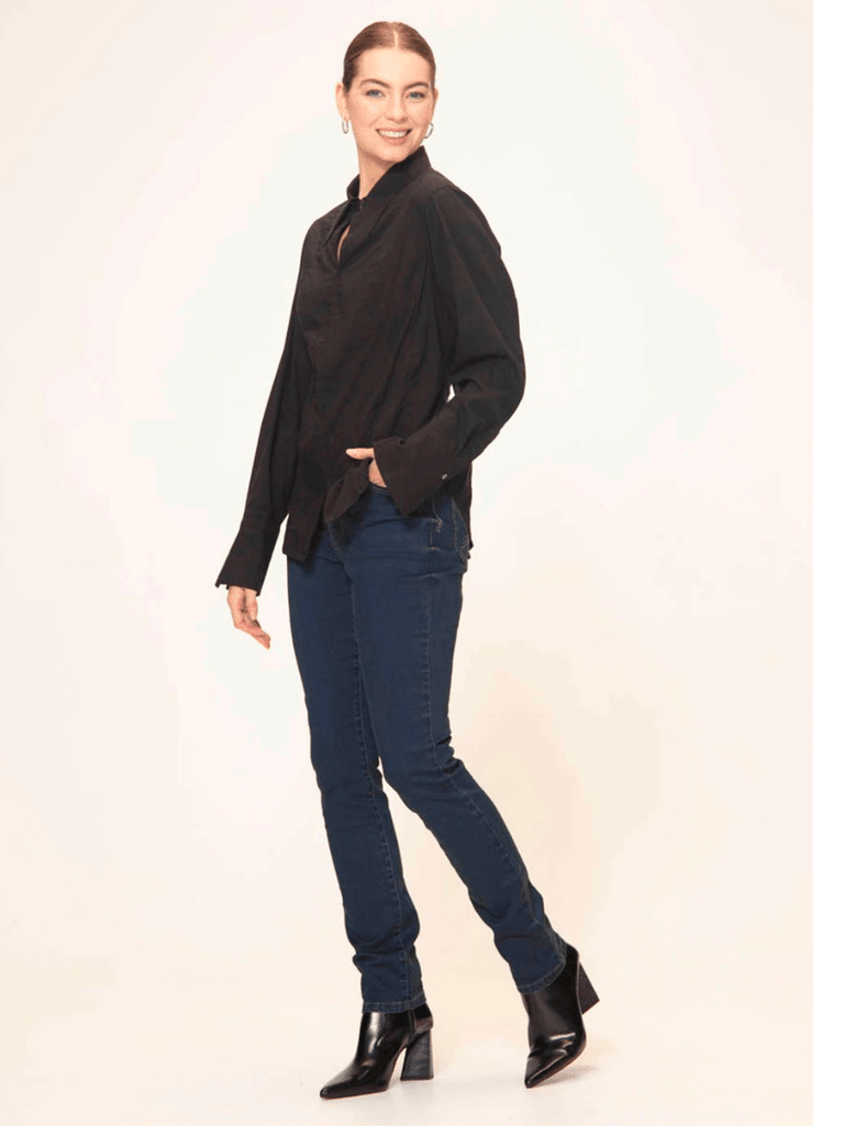Verge milano jean indigo, verge clothing, verge clothign australia, shop verge sydney, womens jeans, dark blue jeans 