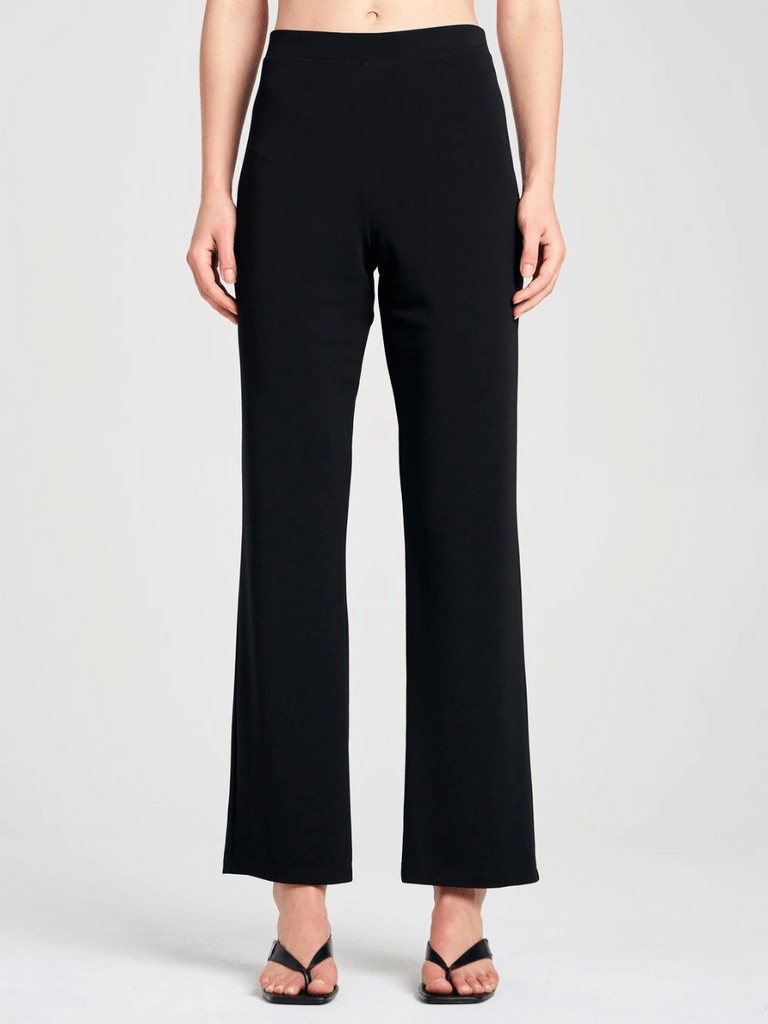 Mela Purdie Long Pant in Black 1900 Powder Knit Mela Purdie Stockist Online Australia Signature of Double Bay Tops Dresses Elegant Clothing