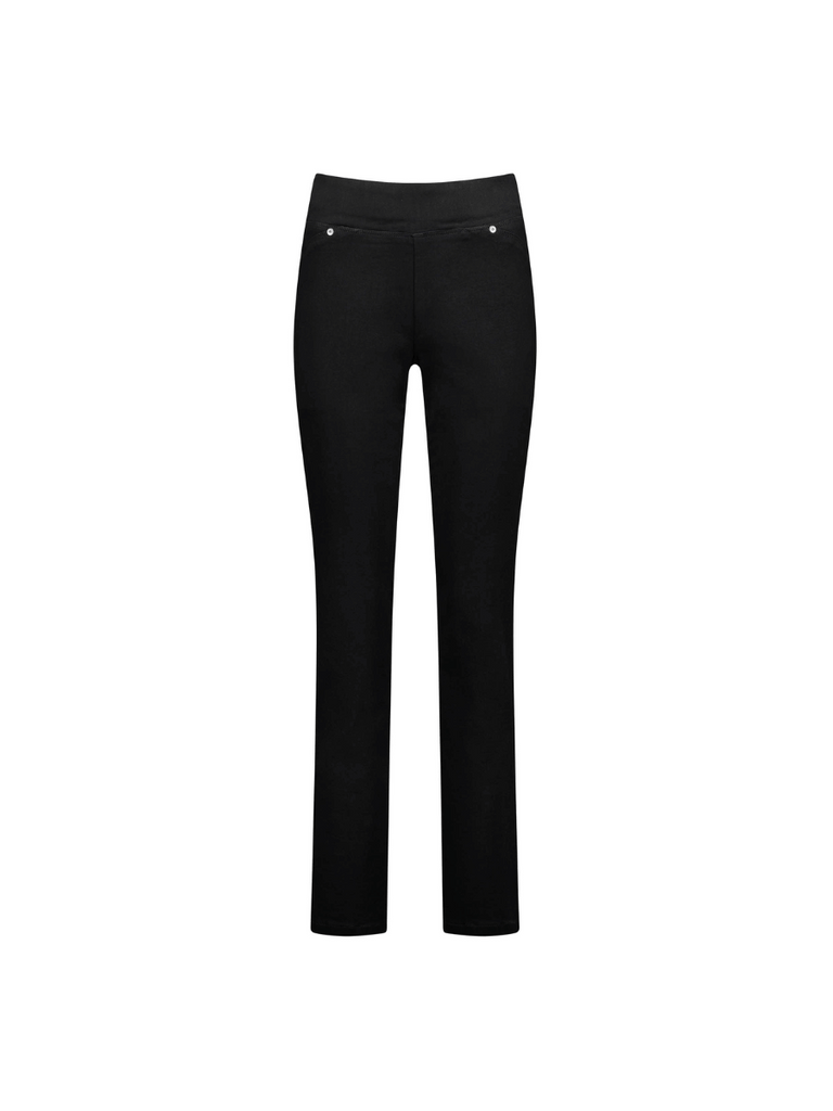 VERGE Straight Leg Stretch Eva Jean in Black 9206 Verge Stockist Online Australia Signature of Double Bay Mature Fashion Acrobat Flattering