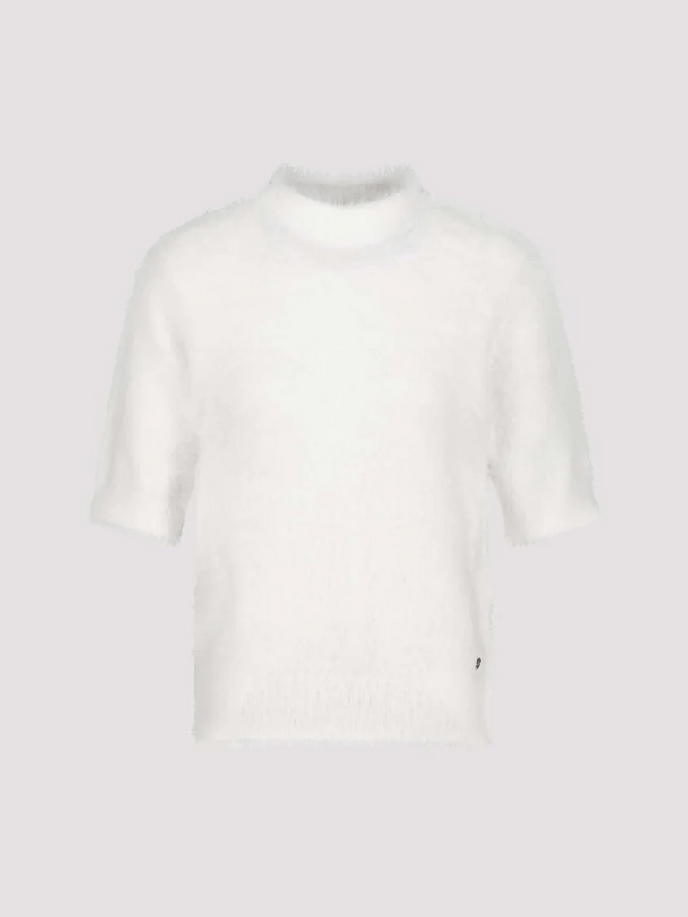 Monari Eyelash Knit Fleecy Jumper in Off-White 808302 Discover the Elegant Monari Collection at Signature of Double Bay, Shop Stylish Knitwear, Dresses, and Tops Online from Sydney's Premier Mature Fashion Boutique