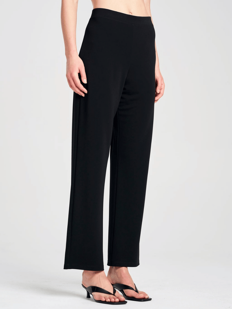 Mela Purdie Long Pant in Black 1900 Powder Knit Mela Purdie Stockist Online Australia Signature of Double Bay Tops Dresses Elegant Clothing