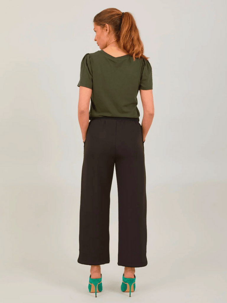 Coster Copenhagen Wide Leg Trousers in Brown Bear 3102 Coster Copenhagen Fashion brand official stockist sydney australia sustainable fashion made in denmark office wear womens clothing