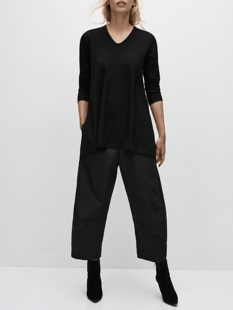 Mela Purdie Long Sleeve Moroccan Tunic in Black 7945 Mela Purdie Stockist Online Australia Signature of Double Bay Tops Dresses Elegant Clothing