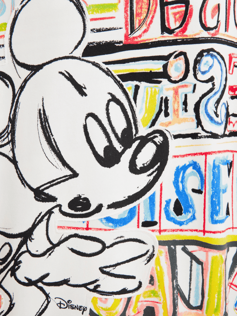 Desigual Oversize Hoodie Mickey Mouse Disney Graffiti Sweatshirt Desigual Stockist Online Signature of Double Bay 