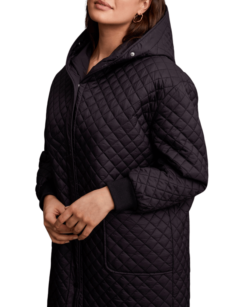 TRIBAL FASHION CANADA Long Sleeve Diamond Quilt Dolman Jacket in Black Official Tribal Fashion Canada Stockist Sydney Australia Online Buy Signature of Double Bay