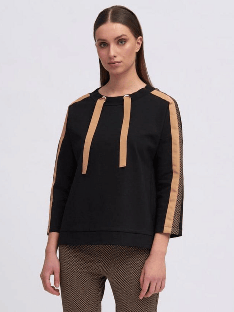 Tinta and Bariloche Nilo Sweat Top in Black Tinta and Bariloche online Australia Shop Tinta Bariloche shorts, dresses, tops online. Signature of Double Bay Fashion Tinta and Bariloche Online