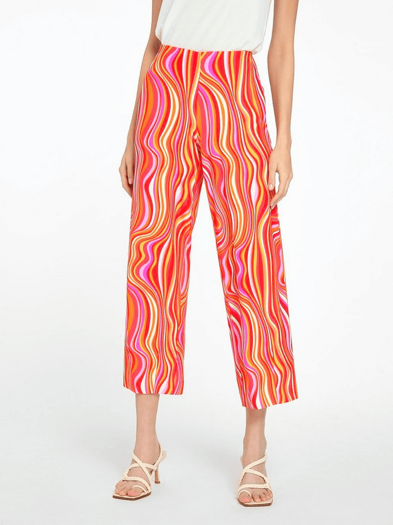70s Raffaello Rossi Sally 7/8 Palazzo Pant Red, Pink and White Stripe Raffaello Rossi pull on pant signature of double bay official stockist online in store sydney australia