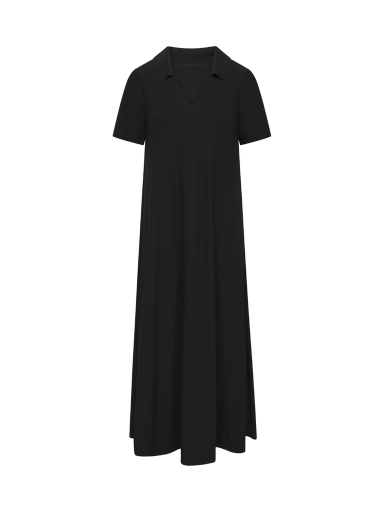 Raffaello Rossi Josephina Minisquare Jersey Flared Maxi Dress in Black 1222 chic jogging style pants officewear comfortable and elegant travel pant Raffaello Rossi Candy Pant online stockist Australia relaxed comfortable black drawstring pants online Australia Signature of Double Bay Raffaello Rossi Pants online