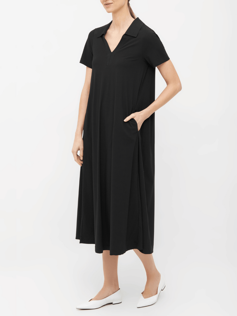 Raffaello Rossi Josephina Minisquare Jersey Flared Maxi Dress in Black 1222 chic jogging style pants officewear comfortable and elegant travel pant Raffaello Rossi Candy Pant online stockist Australia relaxed comfortable black drawstring pants online Australia Signature of Double Bay Raffaello Rossi Pants online