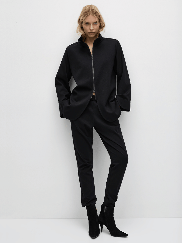 Mela Purdie Slim Pant in Black 1939 Mela Purdie Stockist Online Australia Signature of Double Bay Tops Dresses Elegant Clothing