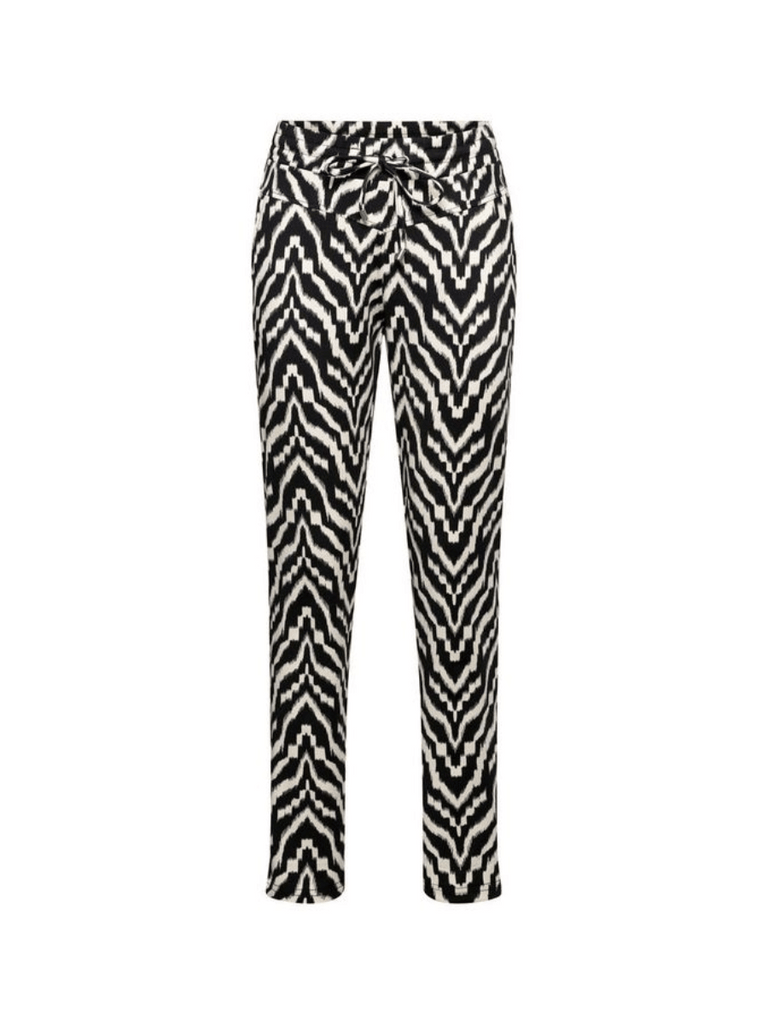 &Co Woman Netherlands Delly Slim Pant in Ikat Print PA277 Online Stockist &co woman travel wear travel clothing online sydney australia lightweight easy care wardrobe essentials