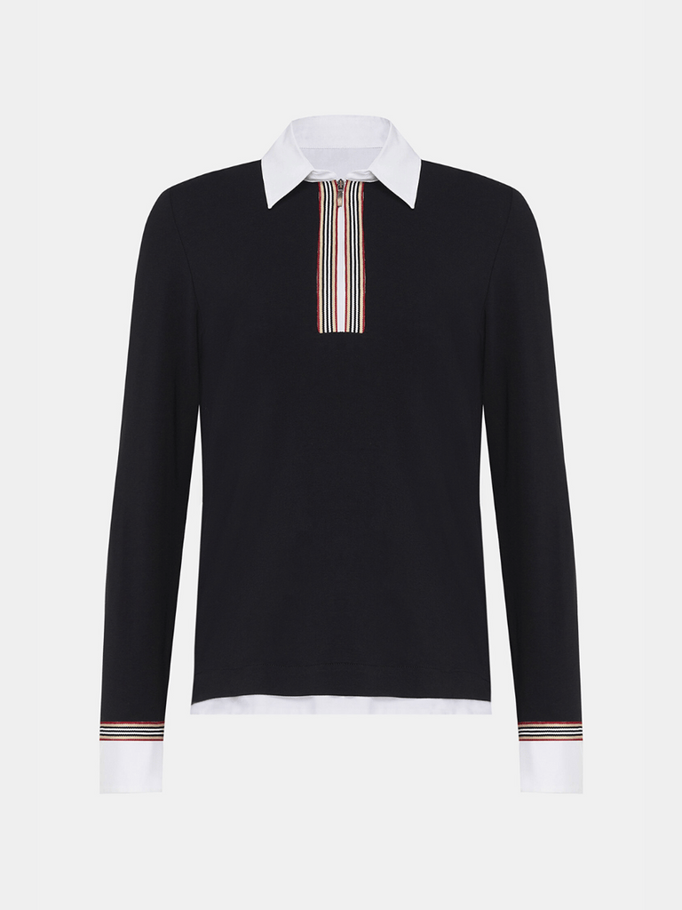 Tinta Bariloche Barcelona Zip Collar Shirt in Black Tinta and Bariloche online Australia Shop Tinta Bariloche shorts, dresses, tops online. Signature of Double Bay Fashion Tinta and Bariloche Online