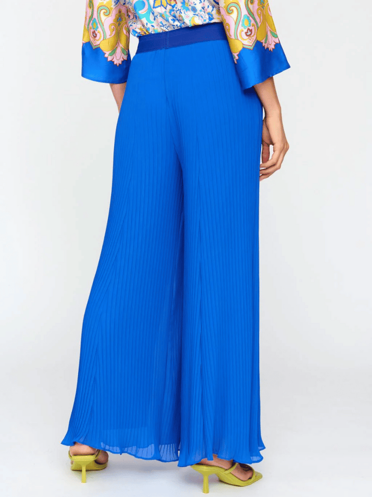 Tinta & Bariloche Arnedo Elegant Pleated Palazzo Pants in Royal Blue Tinta and Bariloche online Australia Shop Tinta Bariloche shorts, dresses, tops online. Signature of Double Bay Fashion Tinta and Bariloche Online