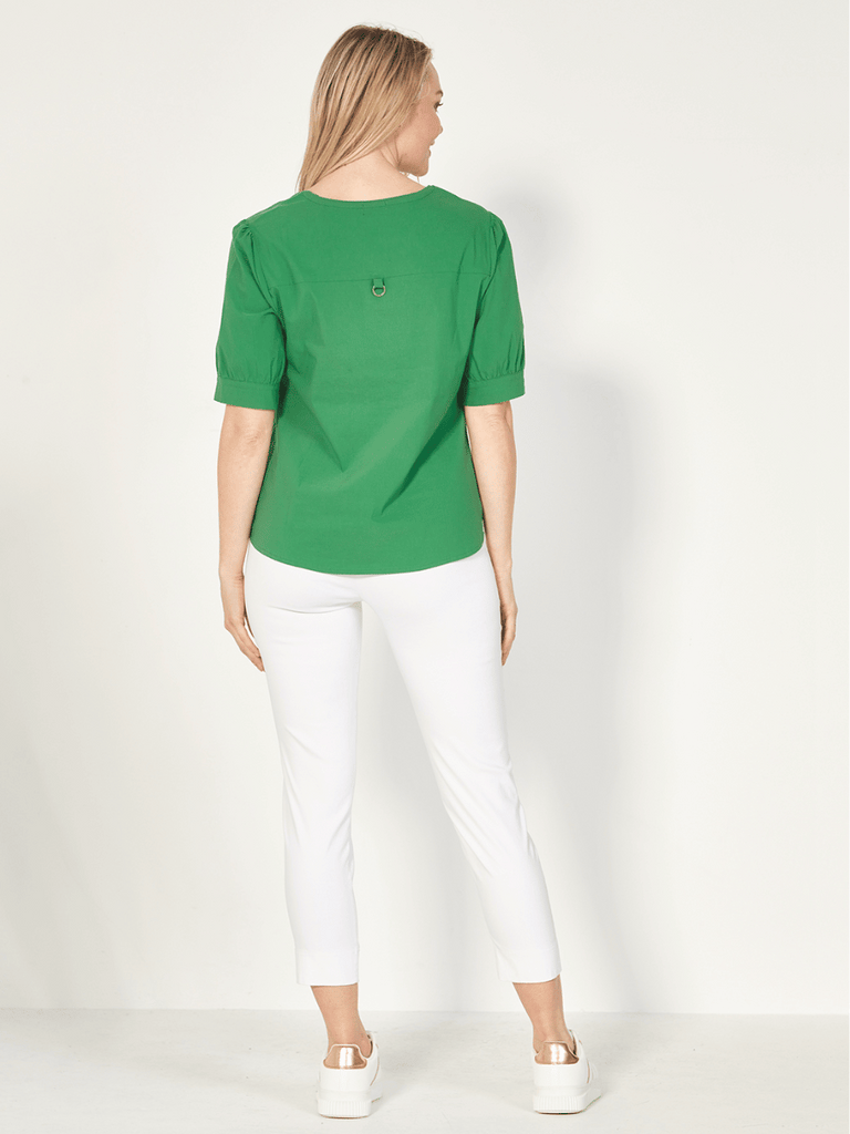 VERGE Colt Pant in White 8611 Verge Stockist Online Australia Signature of Double Bay Mature Fashion Acrobat Flattering