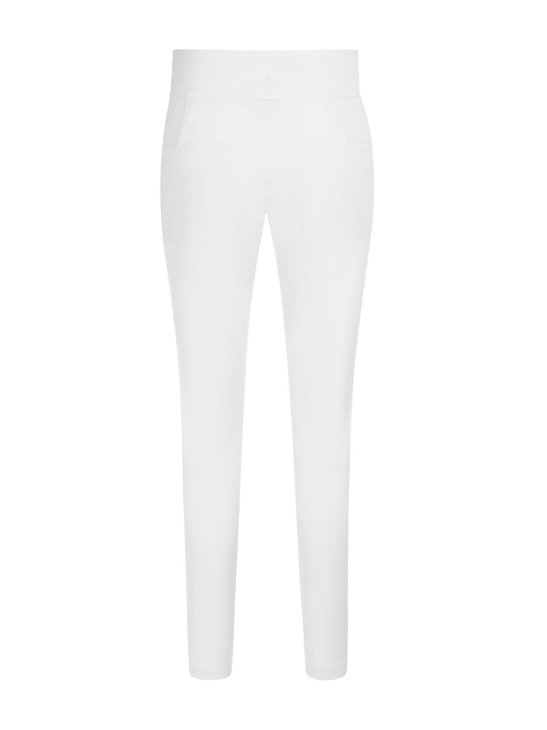 Raffaello Rossi Cynthia Pull On Pant in White Raffaello Rossi european pant Candy Jersey Jogger Pant comfortable flattering pull on pant signature of double bay official stockist online in store sydney australia