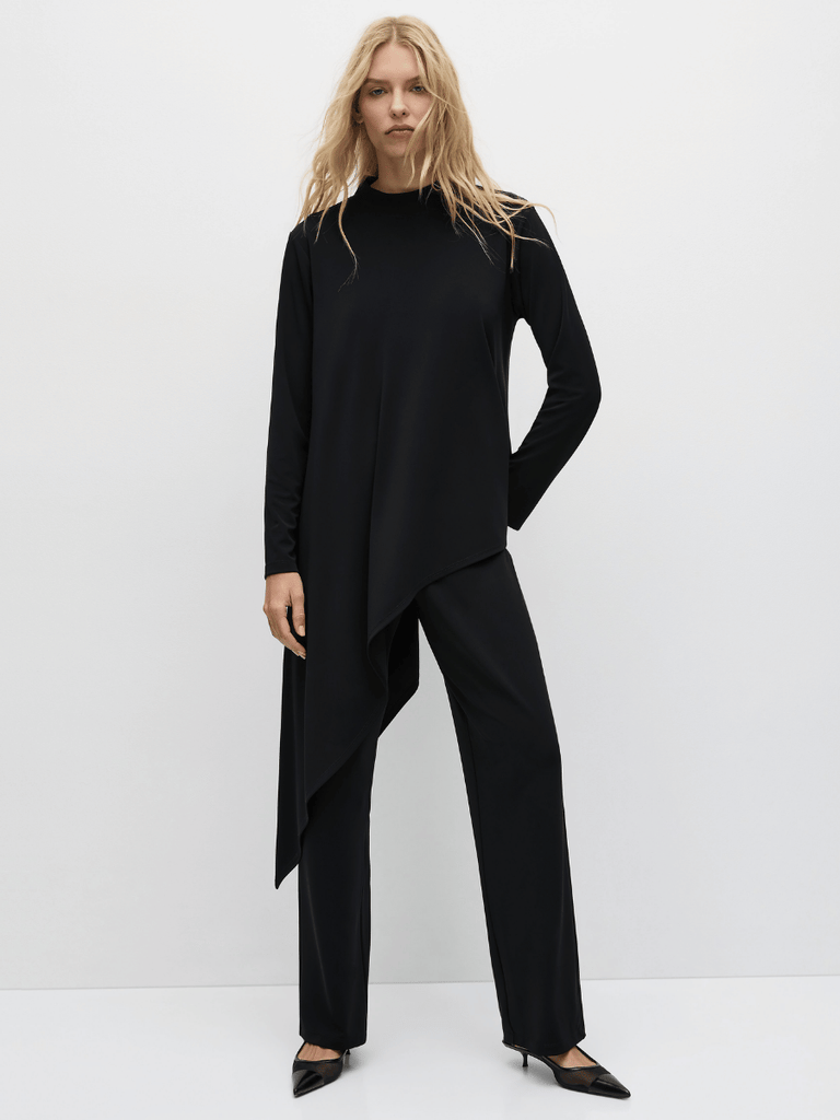 Mela Purdie Spear Sweater in Black 8670 Mela Purdie Stockist Online Australia Signature of Double Bay Tops Dresses Elegant Clothing