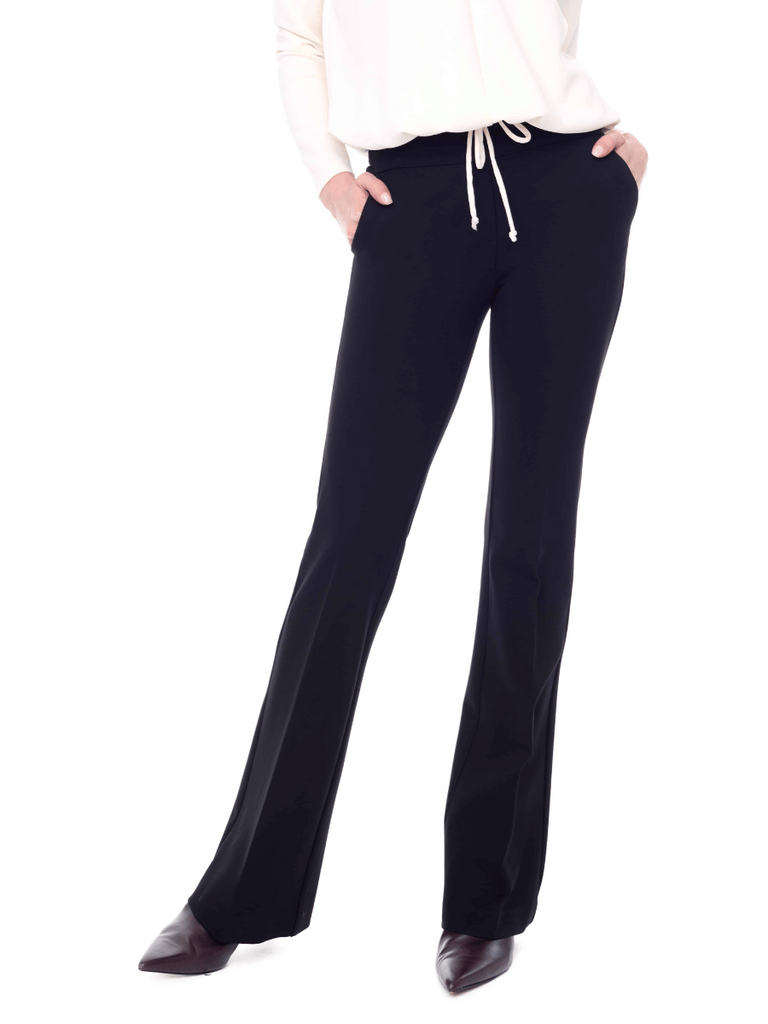 32" Tummy Control Ponte Pant Bootcut Leg in Black 67923 Up Pants Tummy control stockist online Australia flattering body contouring shaping pants high rise waistband signature of double bay Sydney fashion