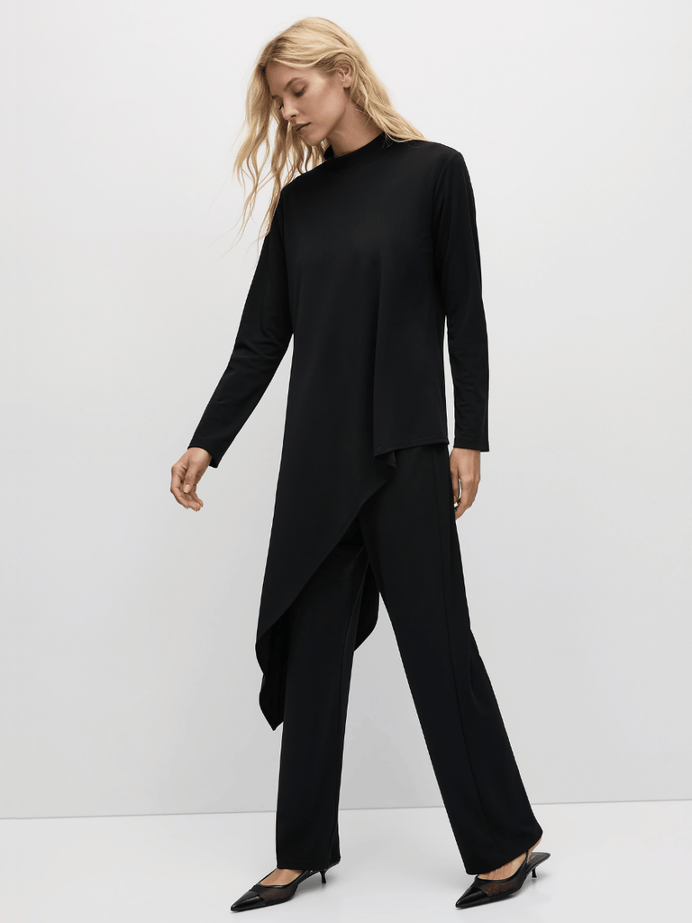 Mela Purdie Spear Sweater in Black 8670 Mela Purdie Stockist Online Australia Signature of Double Bay Tops Dresses Elegant Clothing
