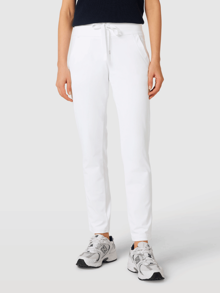 Raffaello Rossi Cynthia Pull On Pant in White Raffaello Rossi european pant Candy Jersey Jogger Pant comfortable flattering pull on pant signature of double bay official stockist online in store sydney australia