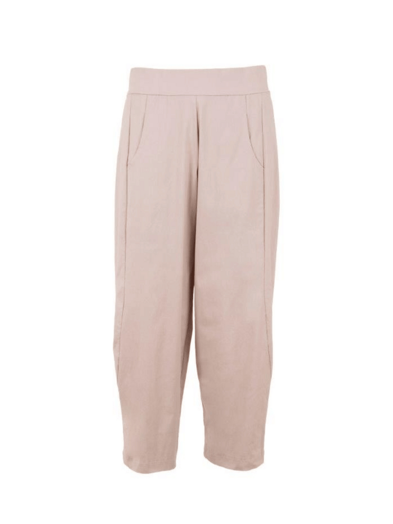 Peruzzi 7/8 Length Slouch Trousers in Ecru Beige 25503L shop peruzzi, peruzzi fashion, peruzzi stockists, peruzzi stockists australia, peruzzi sydney, peruzzi womens clothing