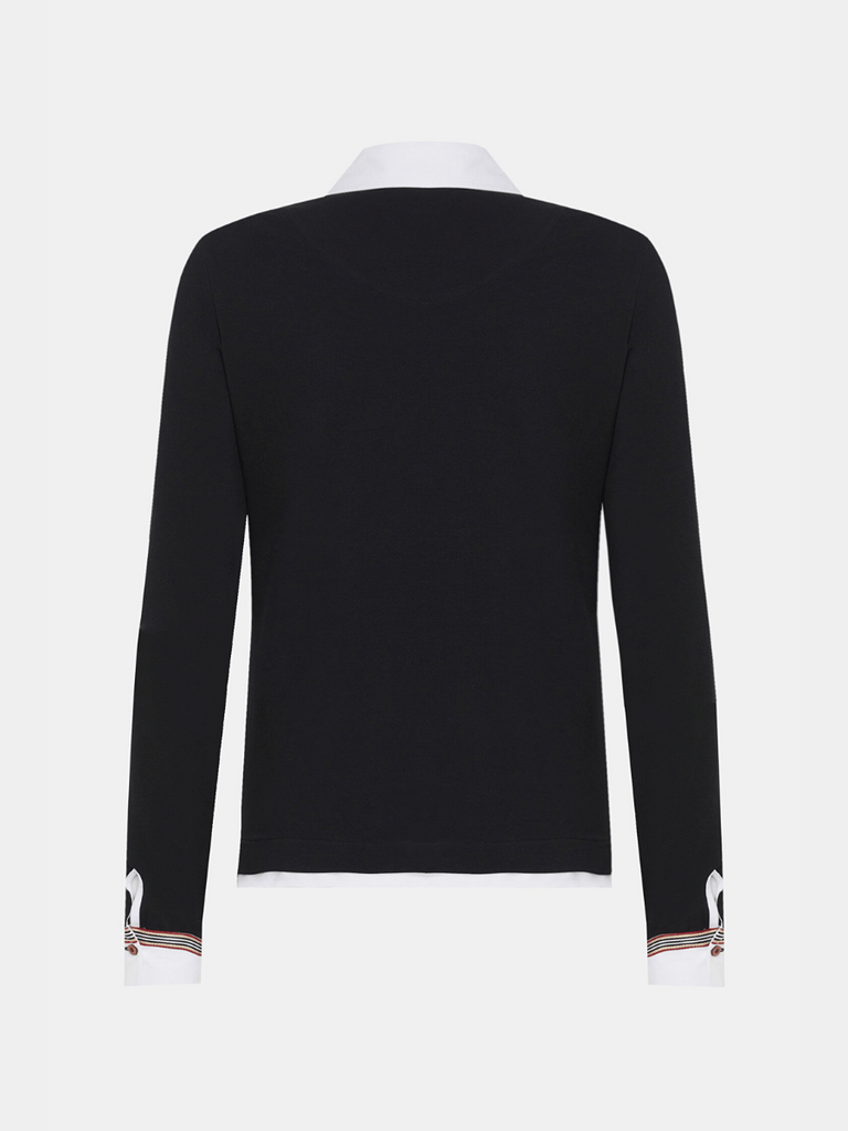 Tinta Bariloche Barcelona Zip Collar Shirt in Black Tinta and Bariloche online Australia Shop Tinta Bariloche shorts, dresses, tops online. Signature of Double Bay Fashion Tinta and Bariloche Online