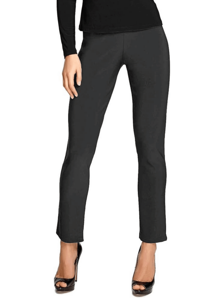 Frank Lyman Classic Jersey Knit Straight Leg Pull On Pant in Charcoal Grey 082 Frank Lyman Stockist Online Sydney Signature of Double Bay Mature Womens Clothing fashionable flattering
