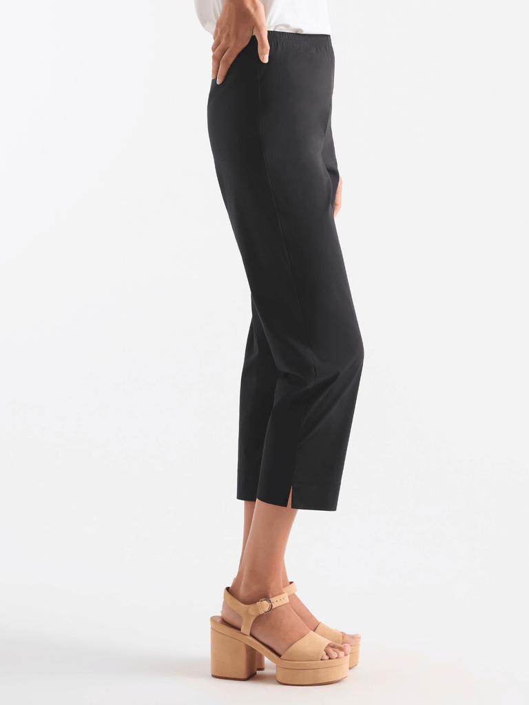Mela Purdie Cropped Pant in Black 1348 fashionable stretch cropped pants Mela Purdie Stockist Online Australia Signature of Double Bay
