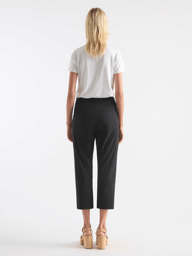 Mela Purdie Cropped Pant in Black 1348 fashionable stretch cropped pants Mela Purdie Stockist Online Australia Signature of Double Bay