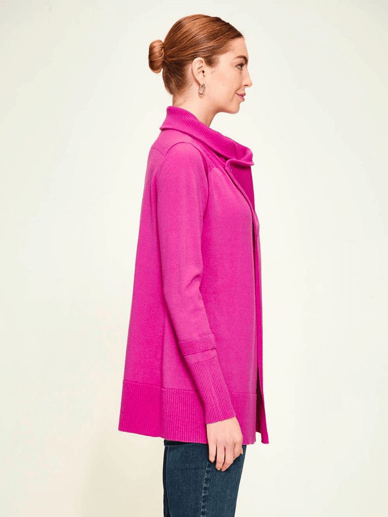 VERGE Finlay Cardi in Orchid 9046 Verge Stockist Online Australia Signature of Double Bay Mature Fashion Acrobat Flattering
