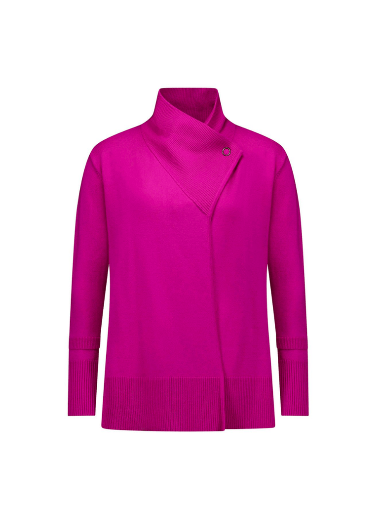 VERGE Finlay Cardi in Orchid 9046 Verge Stockist Online Australia Signature of Double Bay Mature Fashion Acrobat Flattering