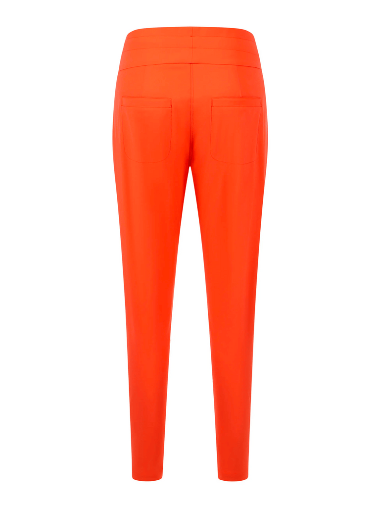 Raffaello Rossi Cynthia Pull On Pant in Orange Raffaello Rossi european pant Candy Jersey Jogger Pant comfortable flattering pull on pant signature of double bay official stockist online in store sydney australia
