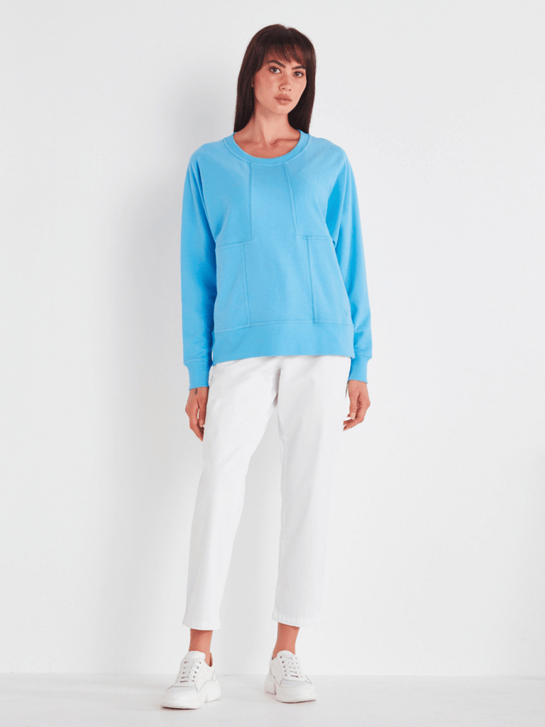 VERGE Stretch Adelaide Pocket Pant in White 8665 Verge Stockist Online Australia Signature of Double Bay Mature Fashion Acrobat Flattering