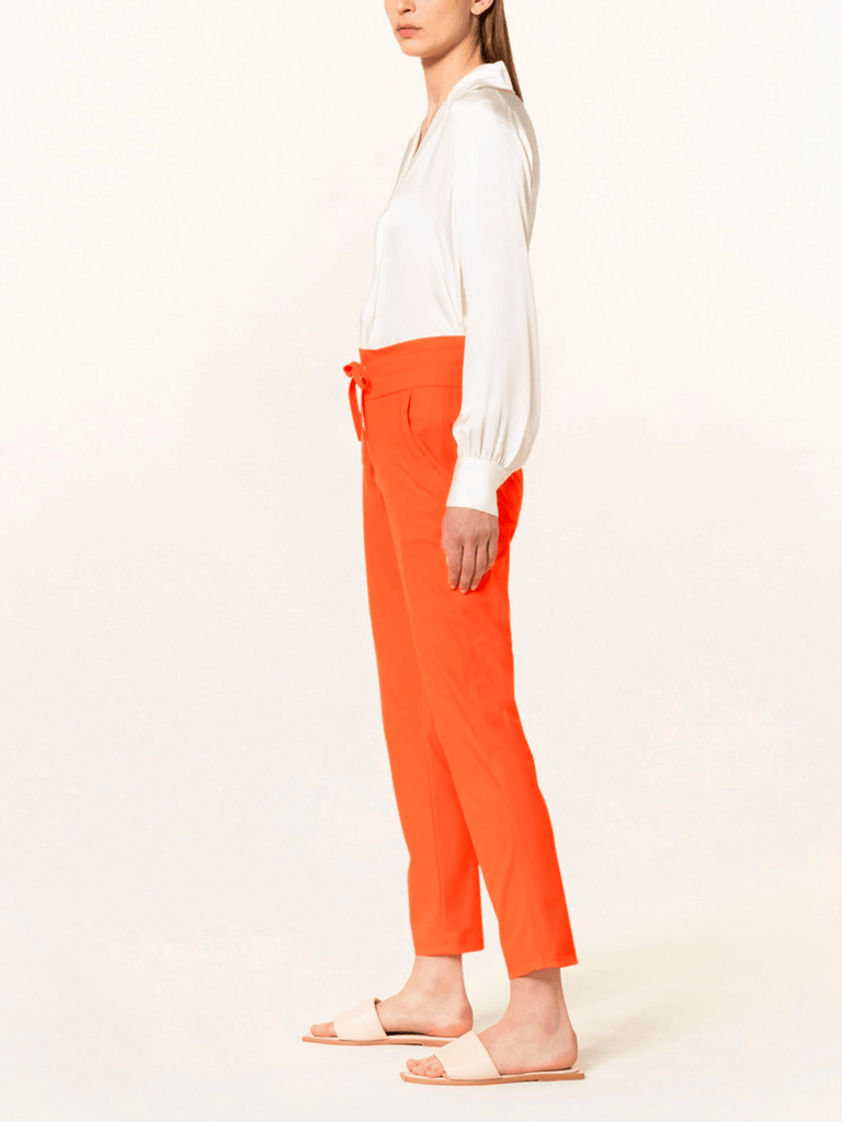 Raffaello Rossi Cynthia Pull On Pant in Orange Raffaello Rossi european pant Candy Jersey Jogger Pant comfortable flattering pull on pant signature of double bay official stockist online in store sydney australia