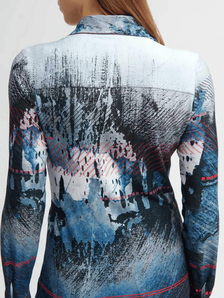 Rebecca Shirt in Blue Tinta and Bariloche online Australia Shop Tinta Bariloche shorts, dresses, tops online. Signature of Double Bay Fashion Tinta and Bariloche Online