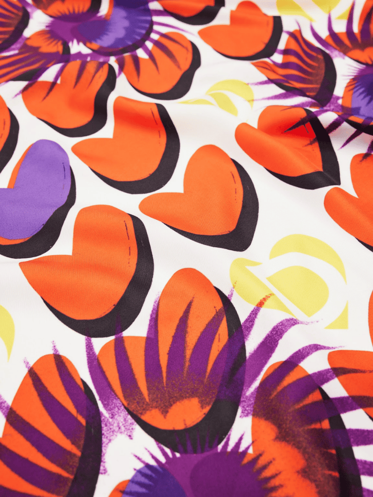 Desigual Square Scarf in Heart Carré Print 24SAWA33 Desigual Stockist Online Signature of Double Bay European Spanish Fashion Mature Fashion jackets Blazers dresses shirts