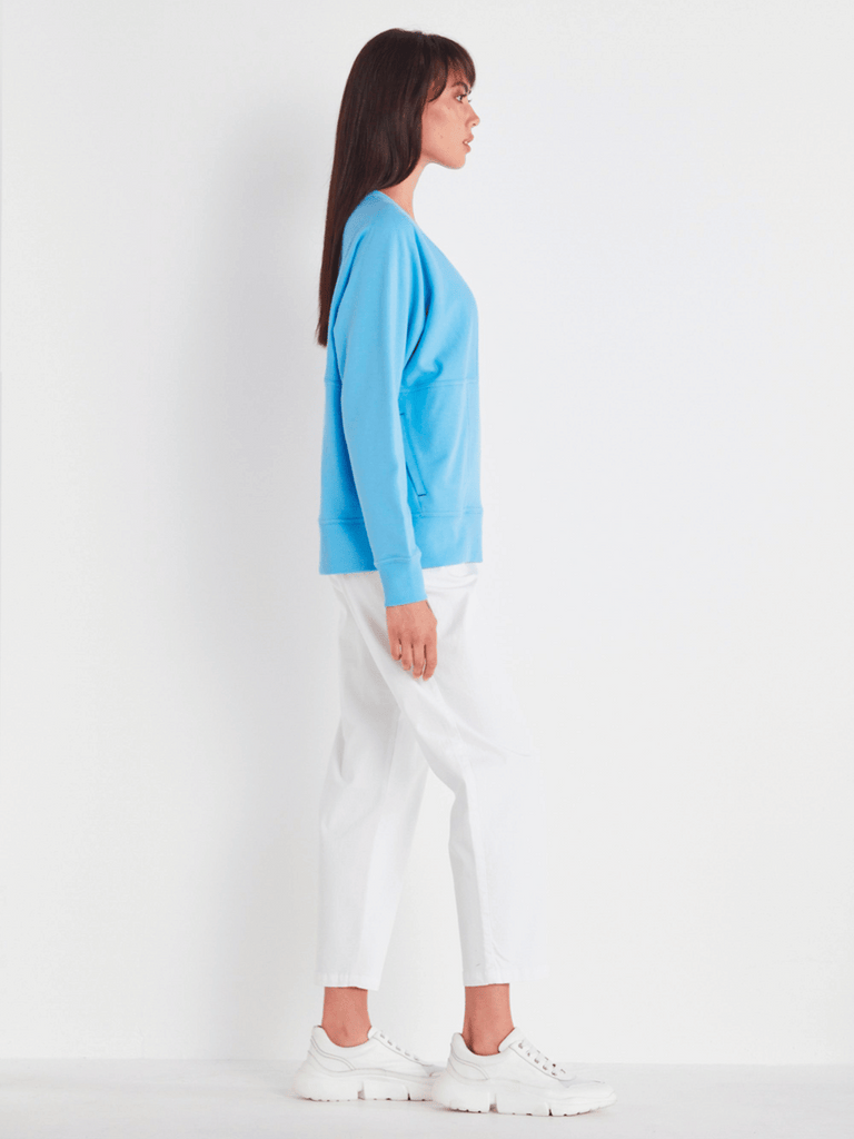 VERGE Stretch Adelaide Pocket Pant in White 8665 Verge Stockist Online Australia Signature of Double Bay Mature Fashion Acrobat Flattering