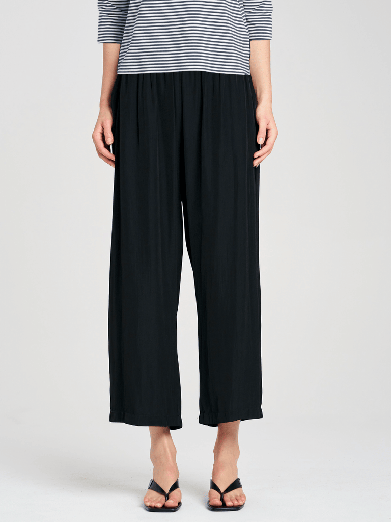 Mela Purdie Wide Leg Pace Pant in Navy Mache 1740 Mela Purdie Stockist Online Australia Signature of Double Bay Tops Dresses Elegant Clothing