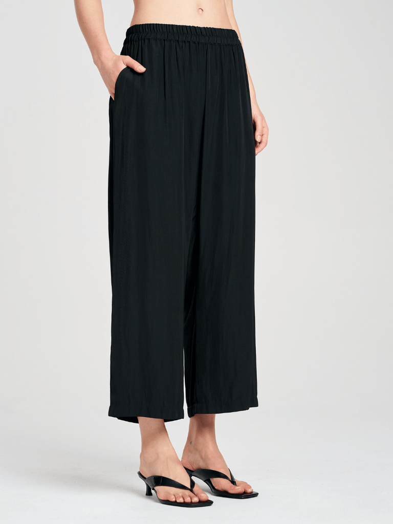 Mela Purdie Wide Leg Pace Pant in Navy Mache 1740 Mela Purdie Stockist Online Australia Signature of Double Bay Tops Dresses Elegant Clothing